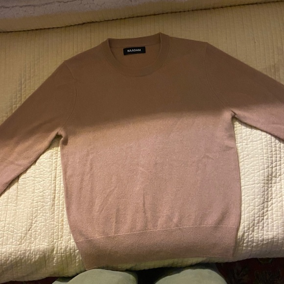 Naadam Beige Crewneck Sweater women small - Picture 4 of 6